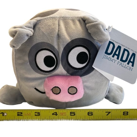 Dada  Kohl's Cares Plush Stuffed Animal  Gray Cow Black Dots Jimmy Fallon NEW - Picture 7 of 8